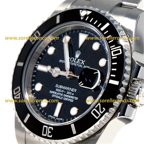 rolex submariner nero prezzo|rolex sottomarino stampato.